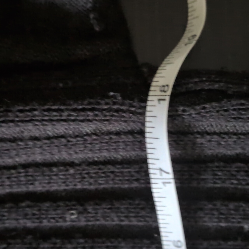 Smartwool Shadow Pine V Neck Sweater Womens Size Small Tunic Length Black Ribbed - Picture 7 of 9